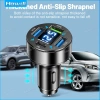 Sạc Nhanh 66W 4 Cổng USB 3.0 PD Loại C cho Xe Hơi Adapter Sạc Điện Thoại Ô Tô 8