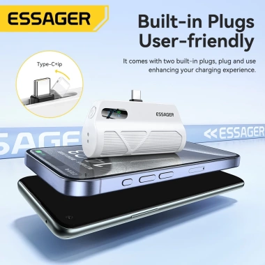 Sạc nhanh ESSAGER 5.000mAh 18W Type-C và L - Pin dung lượng, giá ưu đãi 393.030₫ 4