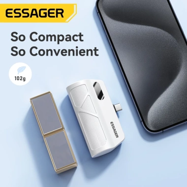 Sạc nhanh ESSAGER 5.000mAh 18W Type-C và L - Pin dung lượng, giá ưu đãi 393.030₫ 8