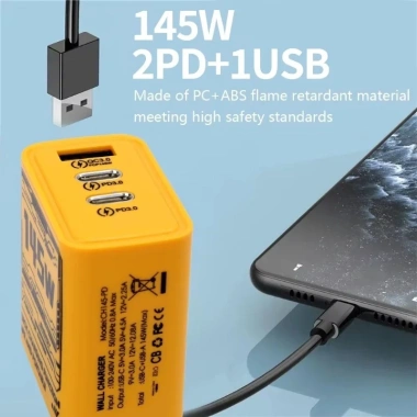 Sạc Nhanh GaN 145W 3 Cổng USB C QC 3.0 Du Lịch Ngoài Trời Ưu Đãi 55.850₫ 4 Sạc Nhanh GaN 145W 3 Cổng USB C QC 3.0 Du Lịch Ngoài Trời Ưu Đãi 55.850₫ 4