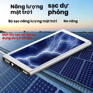 Sạc nhanh năng lượng mặt trời 10.000mAh Pin dự phòng di động ngoài trời giảm 19%