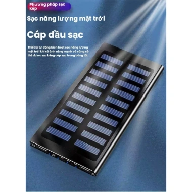 Sạc nhanh năng lượng mặt trời 10.000mAh Pin dự phòng di động ngoài trời giảm 19%