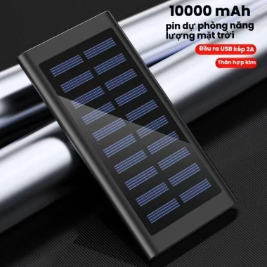 Sạc nhanh năng lượng mặt trời 10.000mAh Pin dự phòng di động ngoài trời giảm 19%