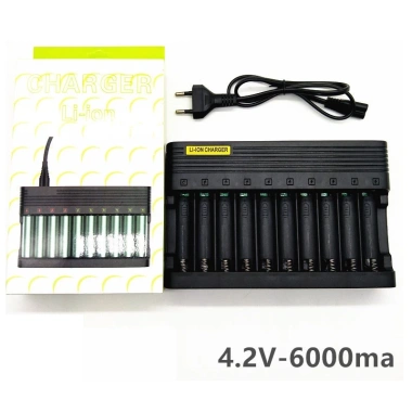 Sạc pin 18.650 4.2V 10/12 khay, cân áp, giá ưu đãi 60k - miễn phí giao hàng