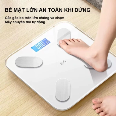 Sạc Pin 2 Lần Cân Điện Tử KONKA T1 Bluetooth Đo Sức Khỏe Kiểm Soát Ăn Uống 250k
