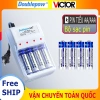 Sạc Pin 4 Cổng Doublepow DP-B02 Chính Hãng + Pin AA/AAA - 21.000 Đ, Giao Toàn Quốc