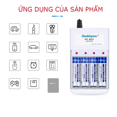 Sạc Pin 4 Cổng Doublepow DP-B02 Chính Hãng + Pin AA/AAA - 21.000 Đ, Giao Toàn Quốc 6 Sạc Pin 4 Cổng Doublepow DP-B02 Chính Hãng + Pin AA/AAA - 21.000 Đ, Giao Toàn Quốc 6