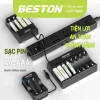 Sạc Pin AA AAA Beston 8.022B C8.023 C8.024 - Tiết kiệm, An toàn cho Pin Ni‑MH 1.2, Giá 34.299 VND