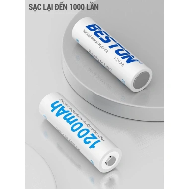 Sạc Pin AA AAA Beston 8.022B C8.023 C8.024 - Tiết kiệm, An toàn cho Pin Ni‑MH 1.2, Giá 34.299 VND