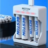 Sạc Pin AA AAA Beston C9.009/9.010 Tự Ngắt 2A‑3A Ni‑MH 1.2V, Sạc đồng thời 4‑8 viên, Giá 59.000₫ 3