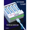 Sạc Pin AA AAA Beston C9.009/9.010 Tự Ngắt 2A‑3A Ni‑MH 1.2V, Sạc đồng thời 4‑8 viên, Giá 59.000₫ 4