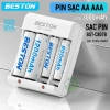 Sạc Pin AA AAA C807B Beston - Dung Lượng Cao, Dùng Cho Micro, Remote, Đồ Chơi, Loa, Đèn Pin, Giá 45.000 VND
