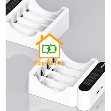 Sạc Pin AA/AAA C9.023L C9.024L - Sạc nhanh Type‑C, tự ngắt, đèn báo, micro & remote, 79.000₫