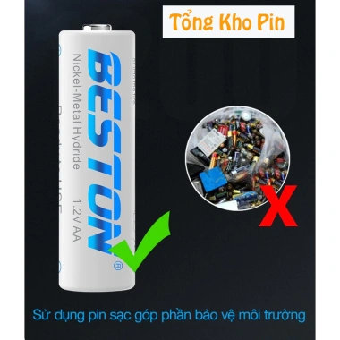 Sạc Pin AA/AAA C9.023L C9.024L - Sạc nhanh Type‑C, tự ngắt, đèn báo, micro & remote, 79.000₫