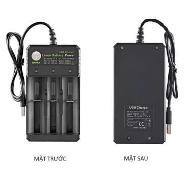 Sạc Pin BMAX 3 Khe đa dung Li ion 18.650,18.500,18.350 - Giá 59.000 VND