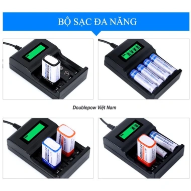 Sạc Pin Đa Năng AA/AAA/9V Tự Ngắt Doublepow DP-UK95 - Pin Micro Không Dây và Đồ Chơi Điện Tử, 39.000 VND 8 Sạc Pin Đa Năng AA/AAA/9V Tự Ngắt Doublepow DP-UK95 - Pin Micro Không Dây và Đồ Chơi Điện Tử, 39.000 VND 8
