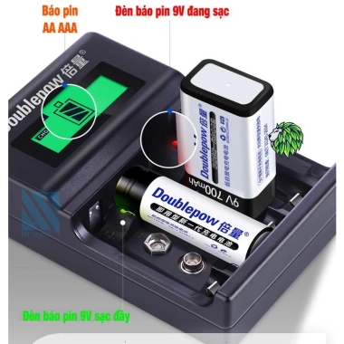 Sạc Pin Đa Năng AA/AAA/9V Tự Ngắt Doublepow DP-UK95 - Pin Micro Không Dây và Đồ Chơi Điện Tử, 39.000 VND