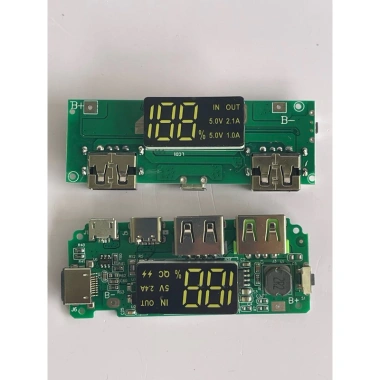 Sạc pin dự phòng lithium 2 cổng USB 5V 2.4A/2A/1A, đèn LED, Micro và Type‑C, giá 43.503 VND 7