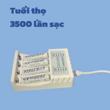 Sạc Pin Enemax 2 Đáy 4 Cổng + Dây, Tự Ngắt Báo Pin, Sạc Nhanh An Toàn - 159.000đ 9
