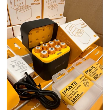 Sạc Pin iMate 8 Cổng 1.5V - Pin 3.800mWh Dung Lượng Cao Nhất, Giá Giảm 250.000₫