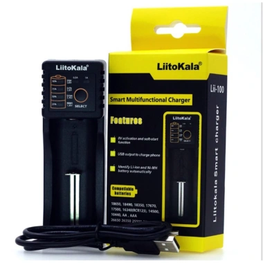 Sạc Pin LIITOKALA LII-100 3.7V/1.5V 2A-3A cho 18.650,14.500 - Box Dự Phòng, Giá 110.000₫ 2