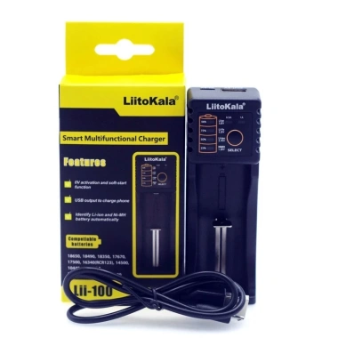 Sạc pin Liitokala Lii-100 đa năng USB, hỗ trợ AA, AAA, 18.650, 26.650, 14.500 Giá 80.580 VND 8