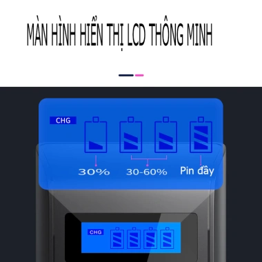 Sạc pin tiểu thông minh K98B tự ngắt, 3.300mAh, pin AA, giảm giá 23% - Doublepow