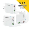 Sạc Tường 6 trong 1 3USB+3PD 160W Siêu Nhanh - Đa Cổng iOS/Android, Giá 112.309₫ 2