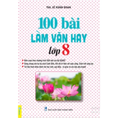 Sách 100 Bài Làm Văn Lớp 8 - GDGDPT mới, Giá chỉ 62.300đ, Đề luyện thi, Tập viết chuẩn