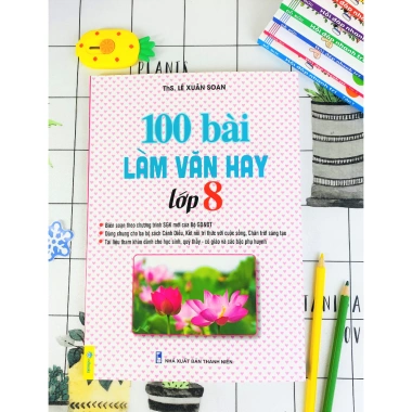 Sách 100 Bài Làm Văn Lớp 8 - GDGDPT mới, Giá chỉ 62.300đ, Đề luyện thi, Tập viết chuẩn