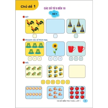 Sách 100 Đề Kiểm Tra Toán 1 GDPT mới - Giá ưu đãi 135.200đ - ndbooks 3