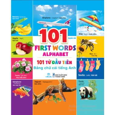 Sách 101 First Words - 101 Từ Đầu Tiên Song Ngữ Anh-Việt, Giá 44.000 - ndbooks