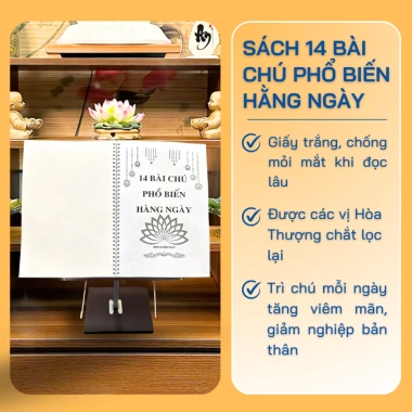 Sách 14 Bài Chú Phổ Biến Hằng Ngày Giá Ưu Đãi 99.000đ Mang Lộc May Tăng Cường Tâm Linh 5