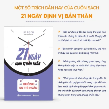 Sách 21 Ngày Định Vị Bản Thân- Nói Không Với Trì Hoãn | Bizbooks Giá 158.400 VND