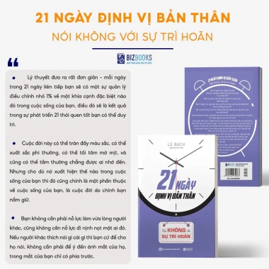 Sách 21 Ngày Định Vị Bản Thân- Nói Không Với Trì Hoãn | Bizbooks Giá 158.400 VND