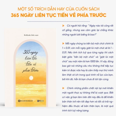 Sách 365 Ngày Tiến Về Phía Trước - Phát Triển Bản Thân Mỗi Ngày - Bizbooks Giá 140k 7