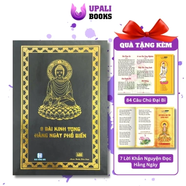 Sách 9 Bài Kinh Phật Tụng Hàng Ngày Dành Cho Phật Tử Mới Tại Gia - Kinh Địa Tạng, Sám Hối - Upali Books 193k