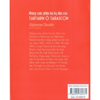 Sách Alphonse Daudet - Cuộc phiêu lưu kỳ diệu của Tartarin tại Tarascon, giảm giá còn 28.800 VND