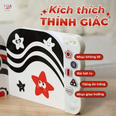 Sách Âm Thanh Lalalook Kích Thích Thị Giác Phát Triển Não Bộ Bé 0-6 Giá 299.000