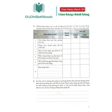 Sách Bài tập Hoạt động Trải nghiệm Hướng nghiệp 10 Kết nối Tri thức kèm 2 vở kẻ ngang 120 trang 50.000 VND 5