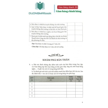 Sách Bài tập Hoạt động Trải nghiệm Hướng nghiệp 10 Kết nối Tri thức kèm 2 vở kẻ ngang 120 trang 50.000 VND 6
