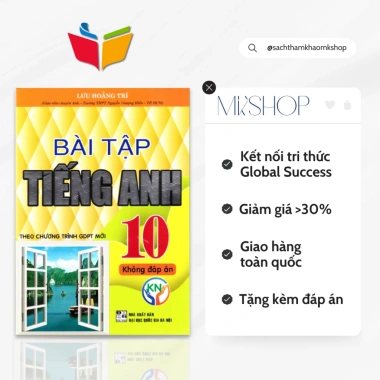 Sách Bài tập Tiếng Anh 10 Global Success Tri thức, tặng đáp án file, giá chỉ 100k