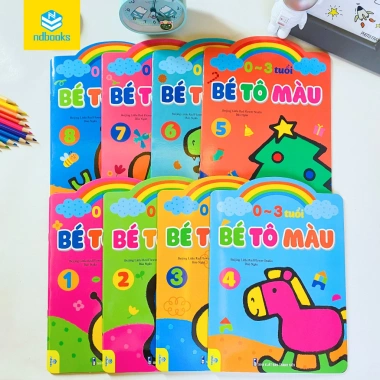 Sách Bé Tô Màu 0-3 tuổi - ndbooks Giá chỉ 40.000, phát triển tư duy sáng tạo
