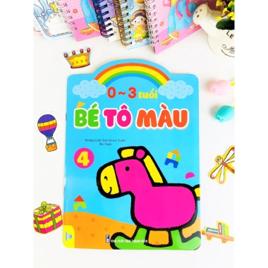 Sách Bé Tô Màu 0-3 tuổi - ndbooks Giá chỉ 40.000, phát triển tư duy sáng tạo