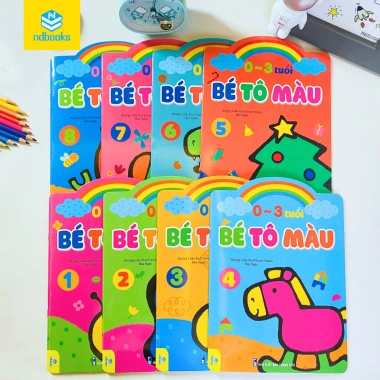 Sách Bé Tô Màu 0-3 tuổi - ndbooks Giá chỉ 40.000, phát triển tư duy sáng tạo