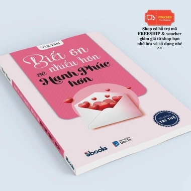 Sách Biết Ơn Nhiều Hơn Sẽ Hạnh Phúc Hơn - Tuệ Tâm Sbooks giảm giá 89.000₫