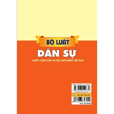 Sách Bộ Luật Dân Sự Nước CHXHCN Việt Nam - Giá ưu đãi 74.250đ ndbooks 4