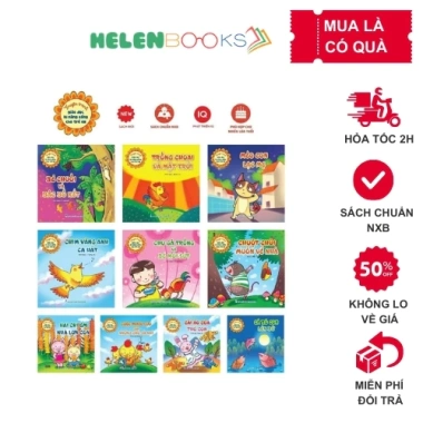 Sách Bộ truyện giáo dục kỹ năng sống cho trẻ 2-6 tuổi 10 cuốn - Thanh Hương, giảm còn 136.000₫