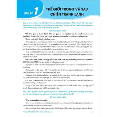 Sách Bồi Dưỡng Học Sinh Giỏi Lịch Sử 12 GDPT Mới Đề Thử và Đáp Án Chi Tiết ndbooks 2