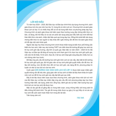 Sách Bồi Dưỡng Học Sinh Giỏi Lịch Sử 12 GDPT Mới Đề Thử và Đáp Án Chi Tiết ndbooks 3